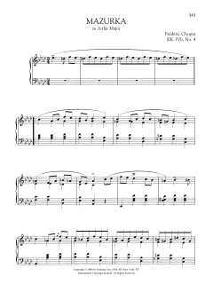Mazurka in A-flat Major, KK. IVb, No. 4 (Download) 