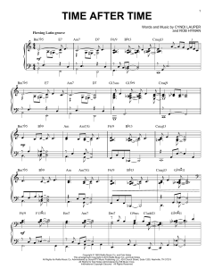 Time After Time [Jazz version] von Cyndi Lauper (Download) 