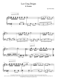 Pesante (No. 8 From Les Cinq Doigts) von Igor Stravinsky (Download) 
