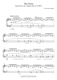 The Swan (From Pieces For Angela) von Kenneth Leighton (Download) 