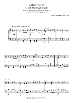 The Wild Horseman von Robert Schumann (Download) 