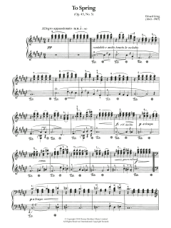To Spring, Op.43 No.5 von Edvard Grieg (Download) 