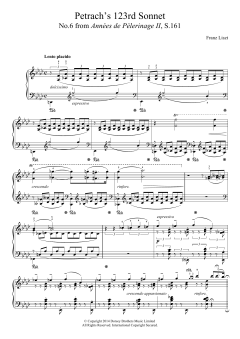 Annees De Pelerinage II, No.6: Petrarch's 123rd Sonnet von Franz Liszt (Download) 
