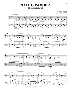 Salut D'amour (Greeting To Love) von Edward Elgar (Download) 