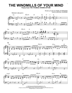 The Windmills Of Your Mind [Jazz version] von Alan Bergman (Download) 