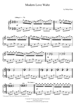 Modern Love Waltz von Philip Glass (Download) 