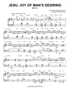 Jesu, Joy Of Man's Desiring, BWV 147 [Jazz version] von Johann Sebastian Bach (Download) 