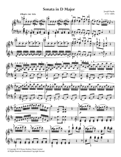 Sonata In D Major von Franz Joseph Haydn (Download) 