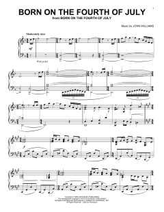 Born On The Fourth Of July von John Williams (Download) 