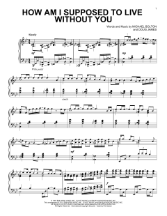 How Am I Supposed To Live Without You von Michael Bolton (Download) 