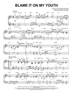 Blame It On My Youth [Jazz version] von Edward Heyman (Download) 