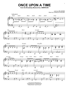 Once Upon A Time [Jazz version] von Charles Strouse (Download) 