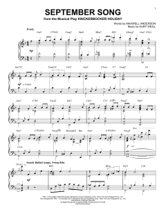 September Song [Jazz version] von Jimmy Durante (Download) 