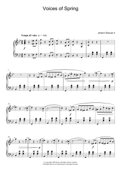 Waltz: Voices Of Spring von Johann Strauß (Download) 
