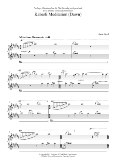 Kabarli Meditation (Dawn) von Anne Boyd (Download) 