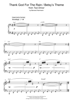 Thank God For The Rain / Betsy's Theme von Bernard Herrmann (Download) 