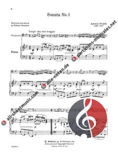 6 Sonatas For Cello von Antonio Vivaldi im Alle Noten Shop kaufen