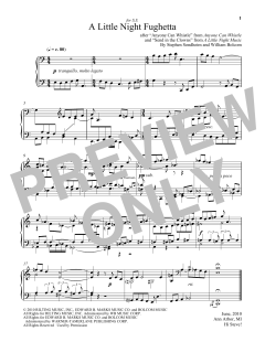 A Little Night Fughetta von Stephen Sondheim (Download) 