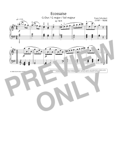 Ecossaise in G major von Franz Schubert (Download) 