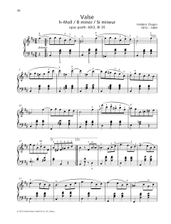 Valse B minor von Frédéric Chopin (Download) 
