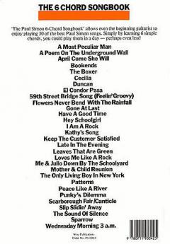 The 6 Chord Songbook von P. Simon 