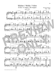 Waltz E major von Johannes Brahms (Download) 