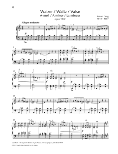 Waltz A minor von Edvard Grieg (Download) 