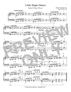 Little Hippo Dance, Op. 89, No. 32 (Download) 