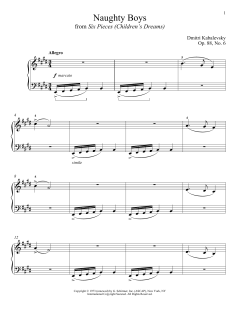 Naughty Boys, Op. 88, No. 6 (Download) 