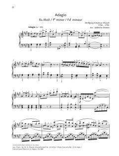 Adagio von Wolfgang Amadeus Mozart (Download) 