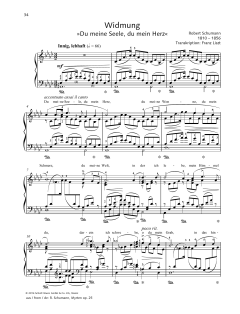 Widmung von Robert Schumann (Download) 