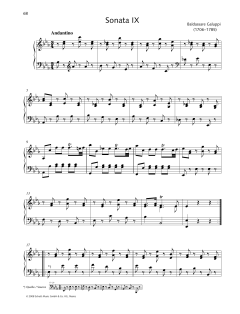 Sonata IX E-flat major von Baldassare Galuppi (Download) 