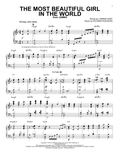 The Most Beautiful Girl In The World von Lorenz Hart (Download) 