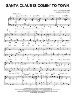 Santa Claus Is Comin' To Town [Jazz version] von Dave Brubeck (Download) 