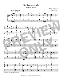 Soldier's March (Soldatenmarsch), Op. 68, No. 2 von Robert Schumann (Download) 