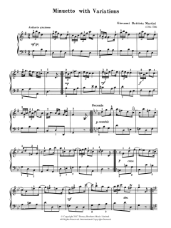 Minuetto With Variations von Giovanni Martini (Download) 