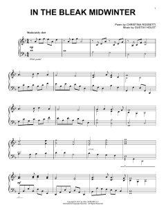 In The Bleak Midwinter von Gustav Holst (Download) 