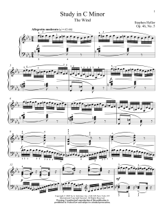 Study In C Minor, Op. 47, No. 20 von Stephen Heller (Download) 