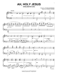 Ah, Holy Jesus von Robert Bridges (Download) 