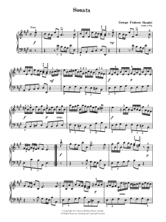 Sonata von George Frideric Handel (Download) 