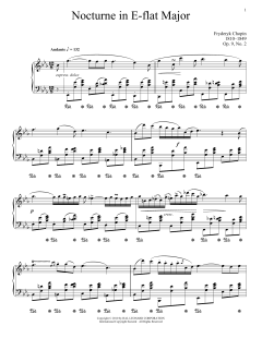 Nocturne In E-Flat Major, Op. 9, No. 2 von Frédéric Chopin (Download) 
