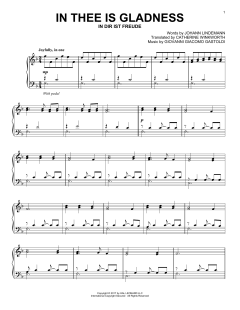 In Thee Is Gladness von Catherine Winkworth (Download) 
