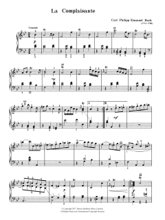 La Complaisante von Carl Philipp Emanuel Bach (Download) 