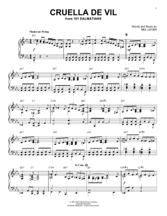 Cruella De Vil [Jazz version] von Mel Leven (Download) 