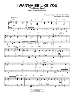 I Wan'na Be Like You (The Monkey Song) [Jazz version] von Robert B. Sherman (Download) 