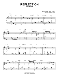 Reflection [Jazz version] von David Zippel (Download) 