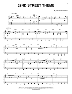 52nd Street Theme von Thelonious Monk (Download) 