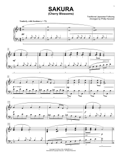 Sakura (Cherry Blossoms) [Classical version] von Traditional Japanese Folk Song (Download) 