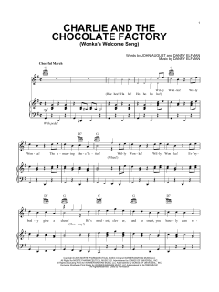 Wonka's Welcome Song von John August (Download) 