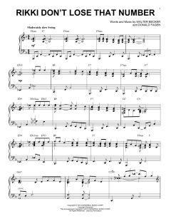 Rikki Don't Lose That Number [Jazz version] von Steely Dan (Download) 